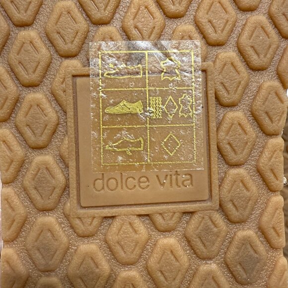 Dolce Vita Jhenee Leather Perforated Chunky Chain Espadrille Perf Women's sz 8.5 - Picture 11 of 11